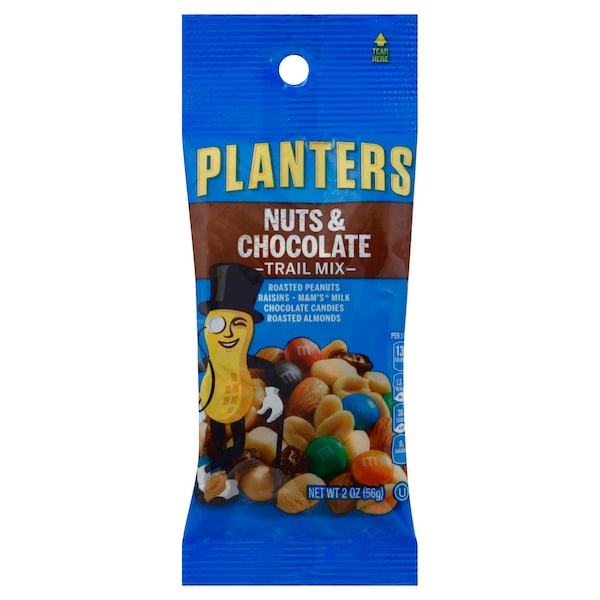 Planters Snack Nut Chocolate Trail Mix 2 oz. Bag, PK72 PK72 10029000000275 - main